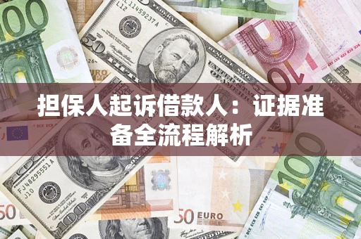 北京担保人起诉借款人：证据准备全流程解析
