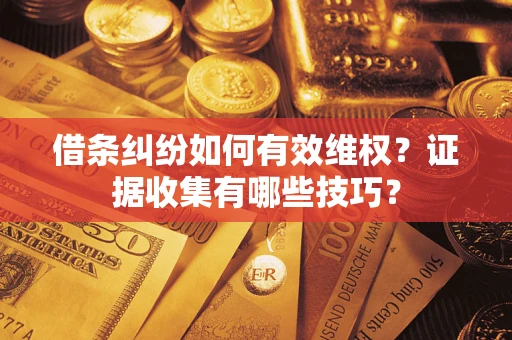 北京借条纠纷如何有效维权？证据收集有哪些技巧？
