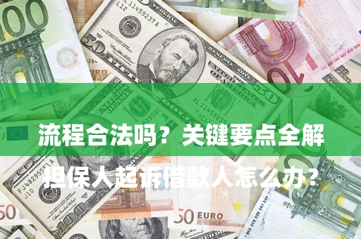 北京

担保人起诉借款人怎么办？流程合法吗？关键要点全解析