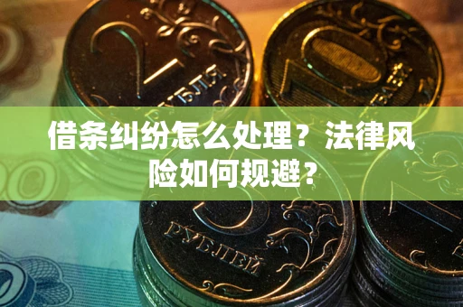 北京借条纠纷怎么处理？法律风险如何规避？