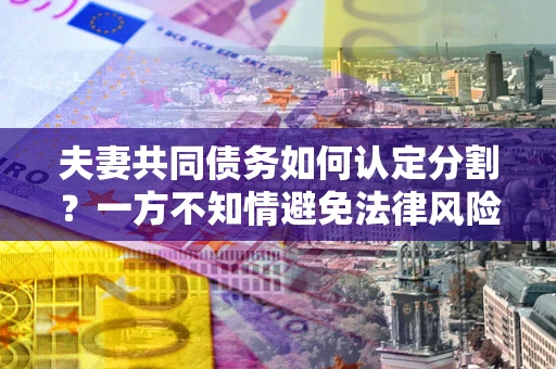 北京夫妻共同债务如何认定分割？一方不知情避免法律风险必看！